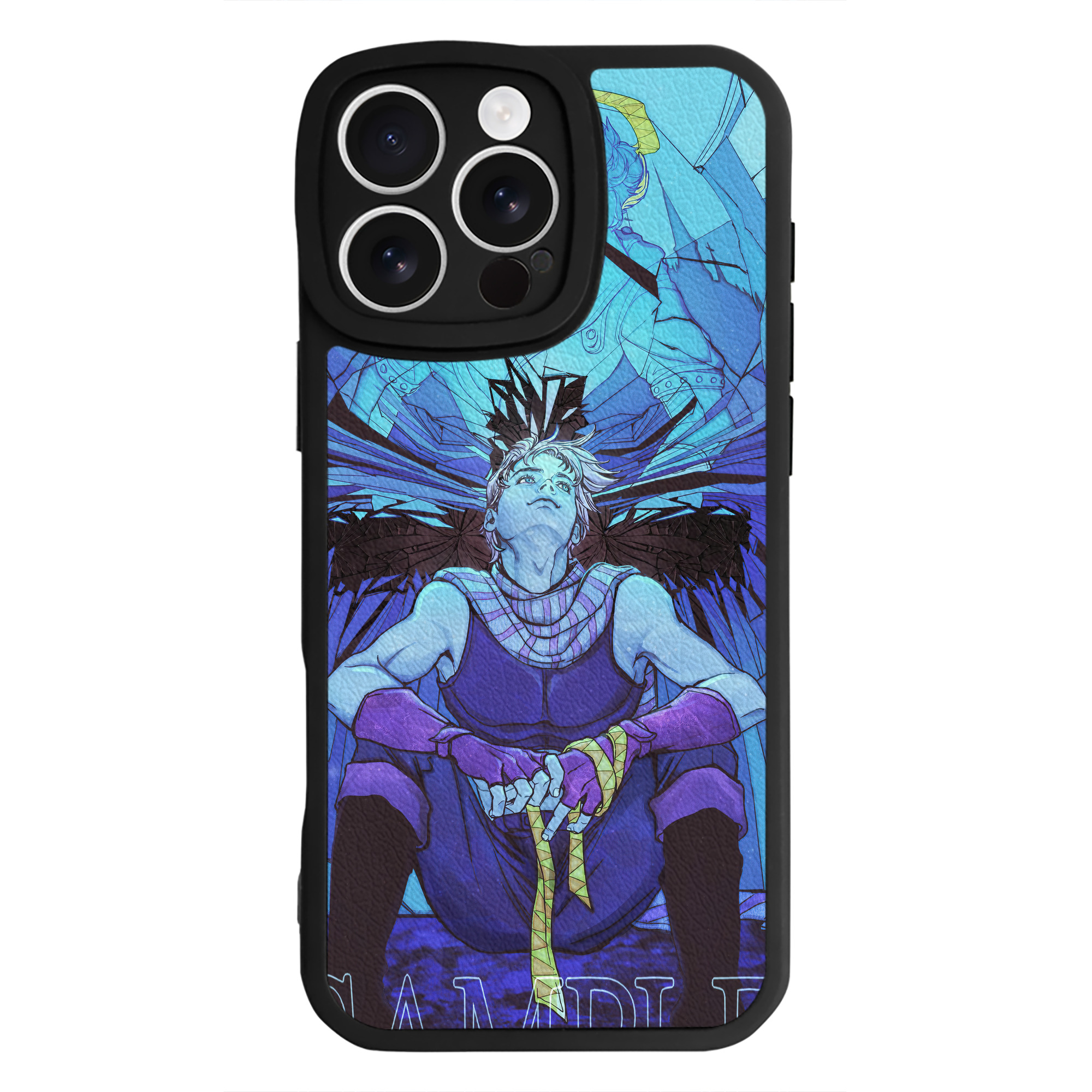 （画像用） ジョジョの奇妙な冒険 JoJo's Bizarre Adventure 【iPhone 16シリーズ対応】シリコンスマホケース（レザー調） 材質：シリコン